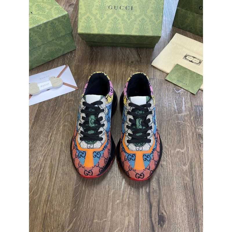 G*u*i mens rhyton gg multicolor black sneaker