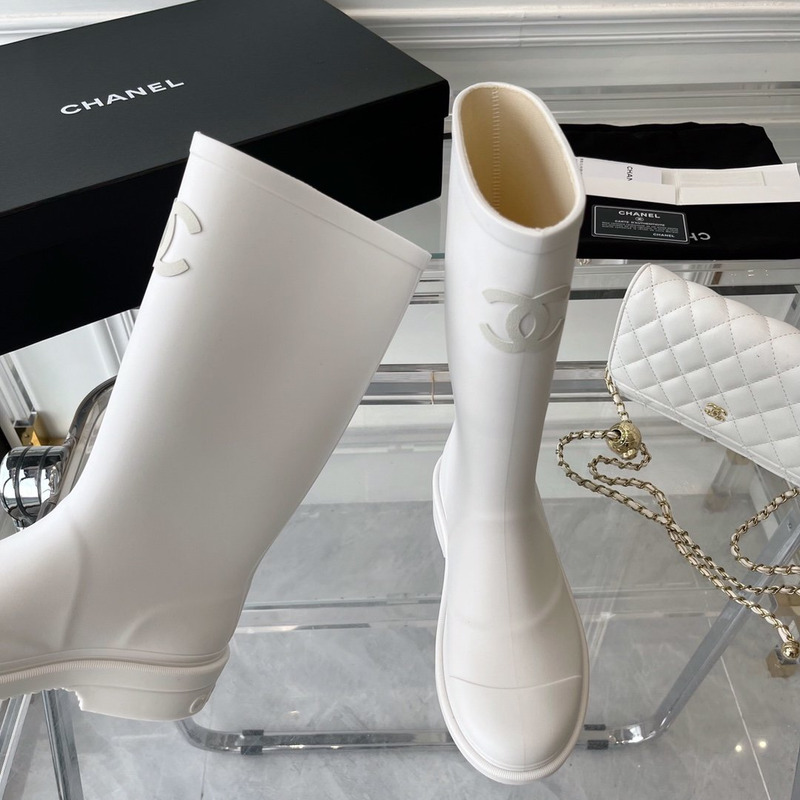 Ch*el wellington boots white