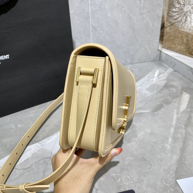 Saint Laurent Leather Messenger Bag 23x16x6cm