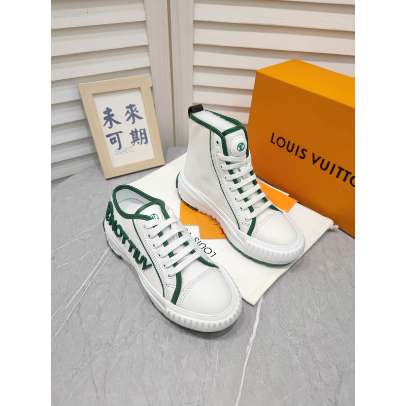 LV Squad High-Top Sneaker Green 1AADAR