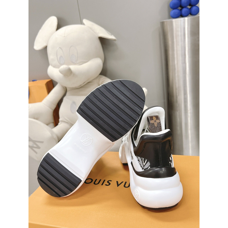 l**is V*t*n lv archlight trainers black white monogram