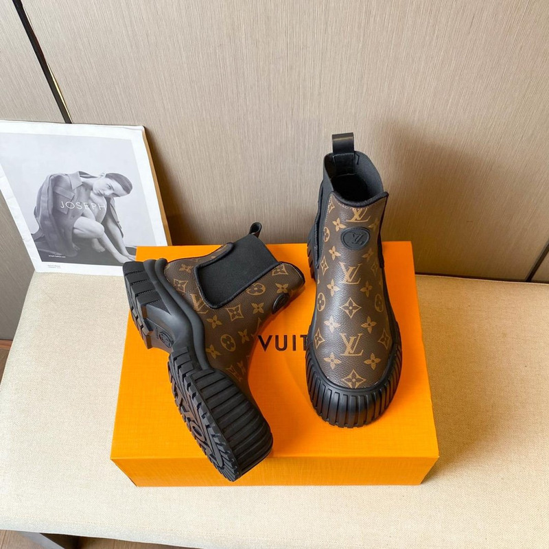 l**is V*t*n ruby monogram ankle boots