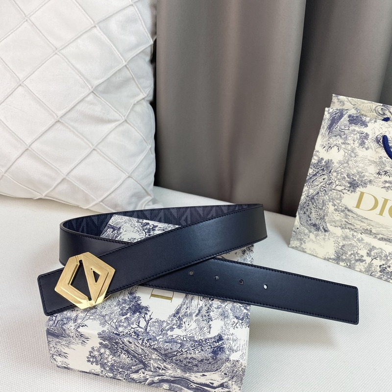 d*or black cd Di*m*nd canvas and smooth calfskin gold