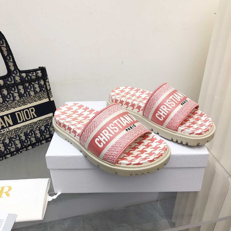 D*or leather sandals pink