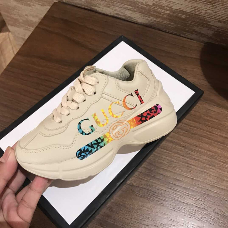 G*u*i rhyton G*u*i logo kids sneakers