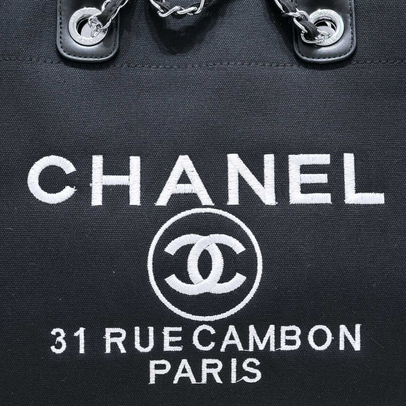 Ch*el deauville tote black