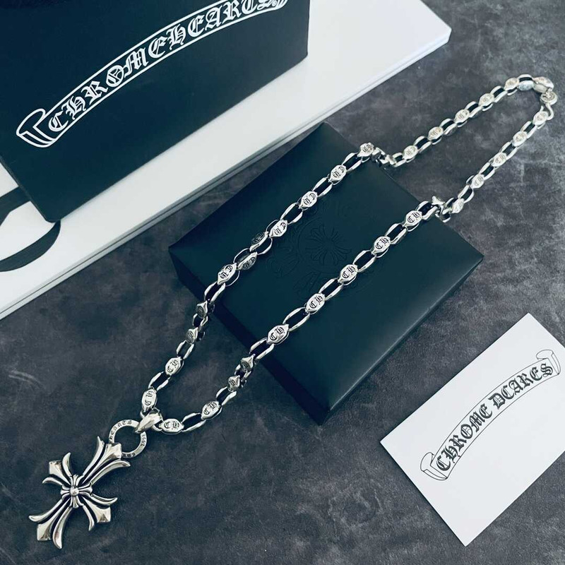 Ch*0me heart cross  necklace