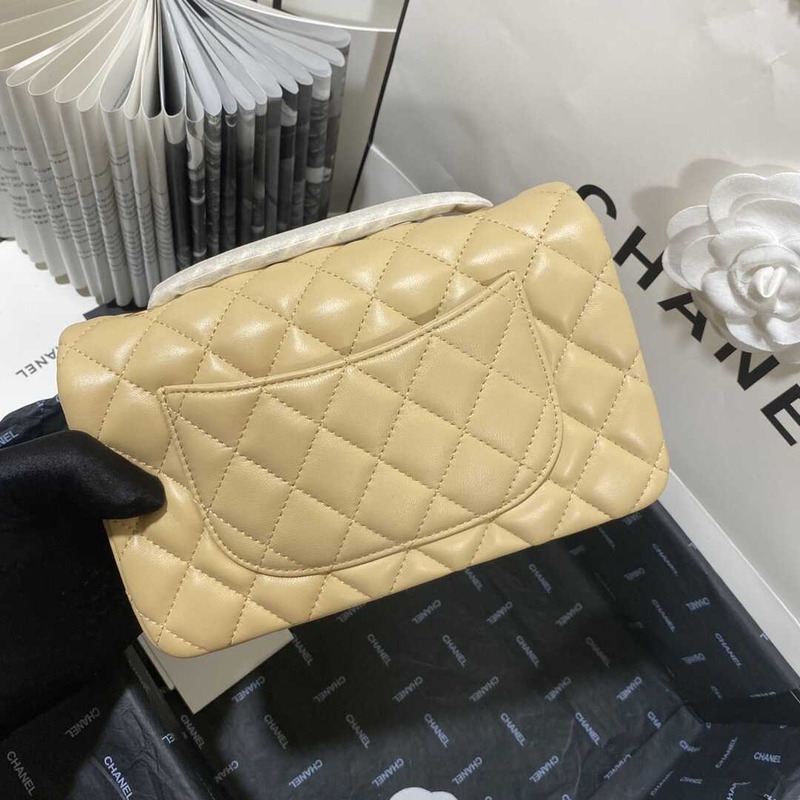 Ch*el classic flap mini  shoulder bag yellow