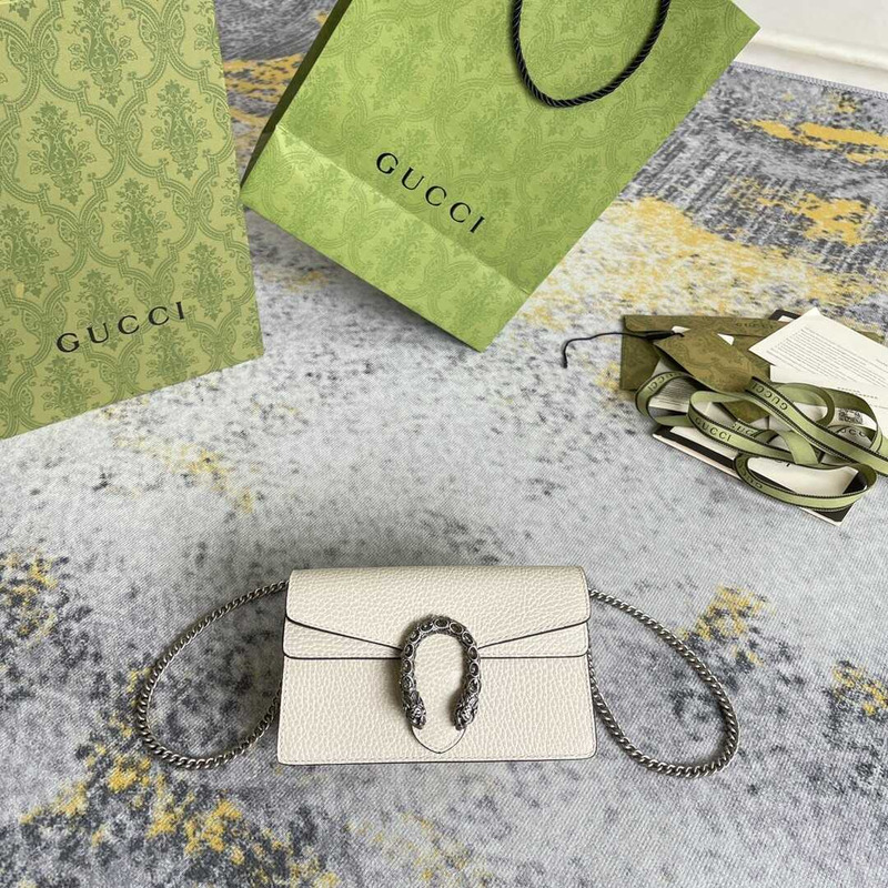 g*u*i dionysus gg S*per mini bag white