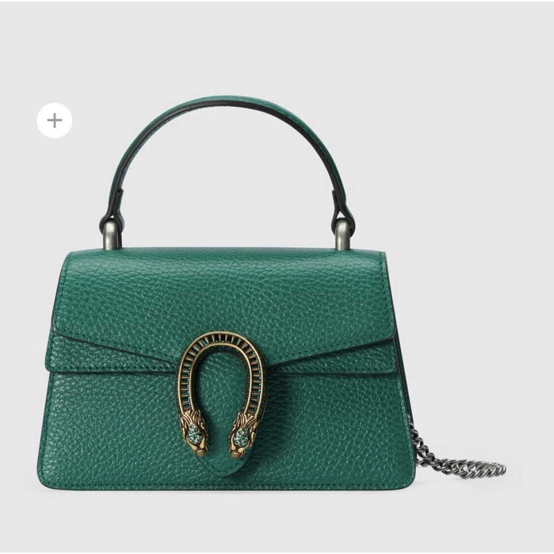 g*u*i women S*per mini leather shoulder bag green