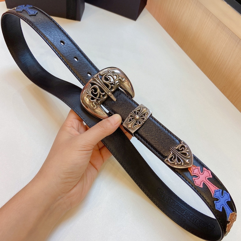 Ch*0me heart crosses thousand-eyed belt multicolor
