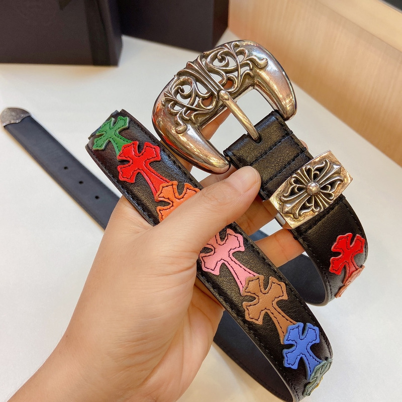 Ch*0me heart crosses thousand-eyed belt multicolor