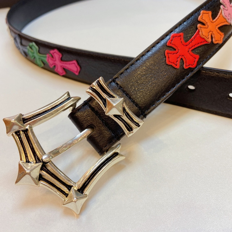Ch*0me heart  platinum thousand-eyed belt multicolor