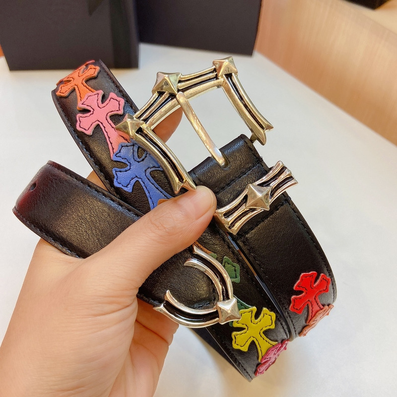Ch*0me heart  platinum thousand-eyed belt multicolor