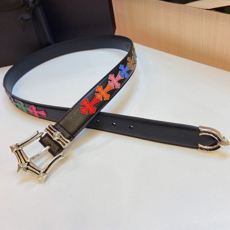 Ch*0me heart  platinum thousand-eyed belt multicolor