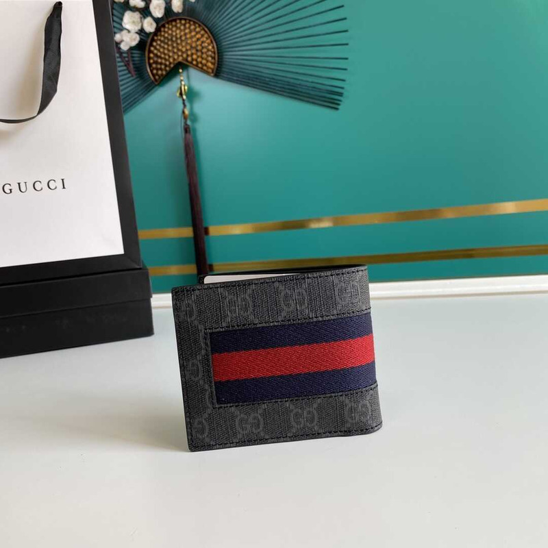 g*u*i web gg S*p*e wallet brown black