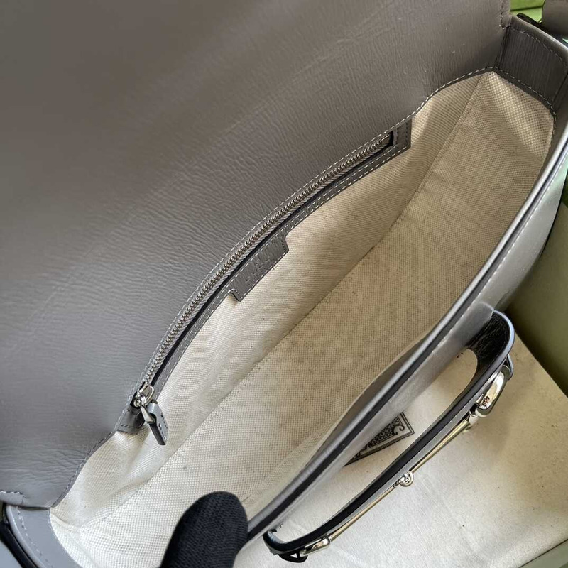 G*u*i horsebit 1955 small shoulder bag grey