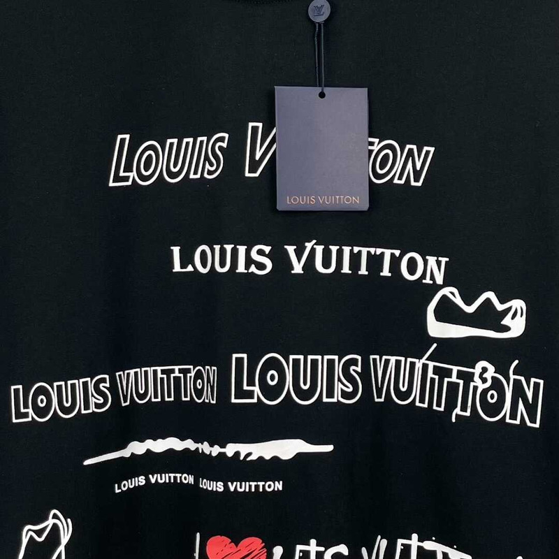 l**is V*t*n x nocimh“double logo” t-shirt black