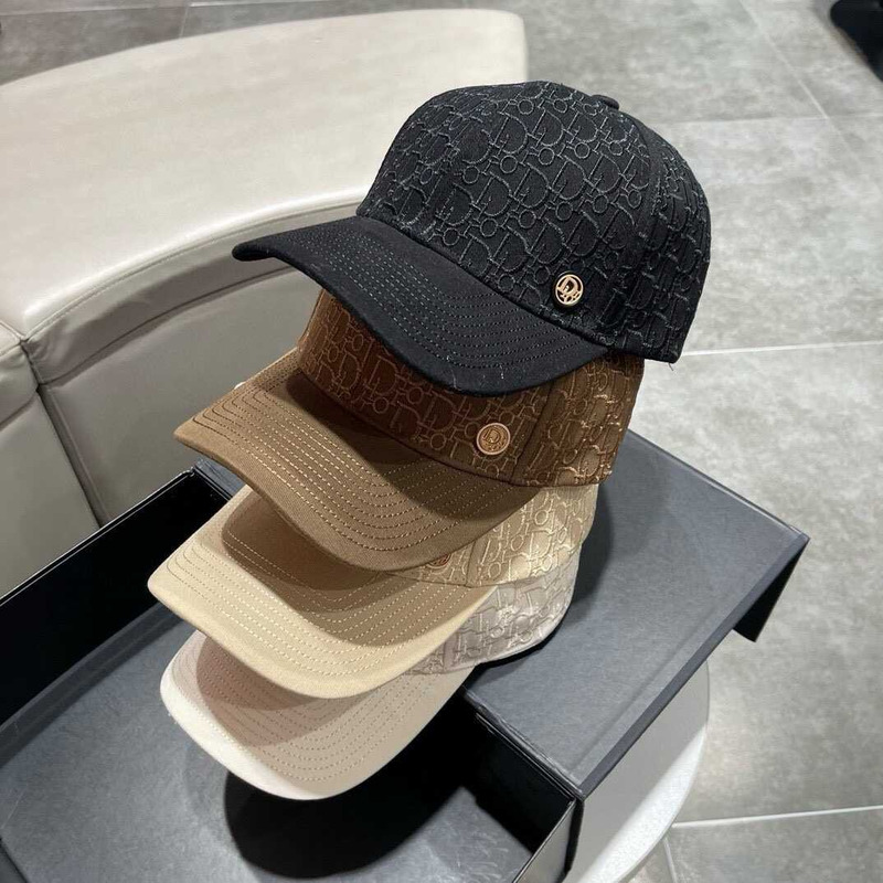 D*or D*or oblique print cap in brown