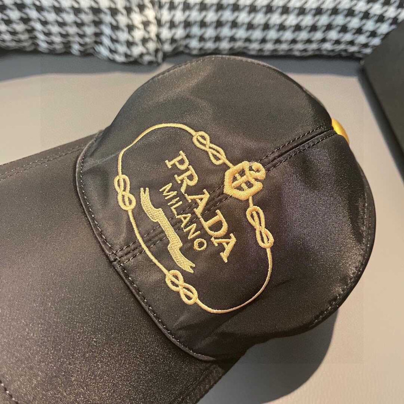 Pra*a re-nylon baseball cap black