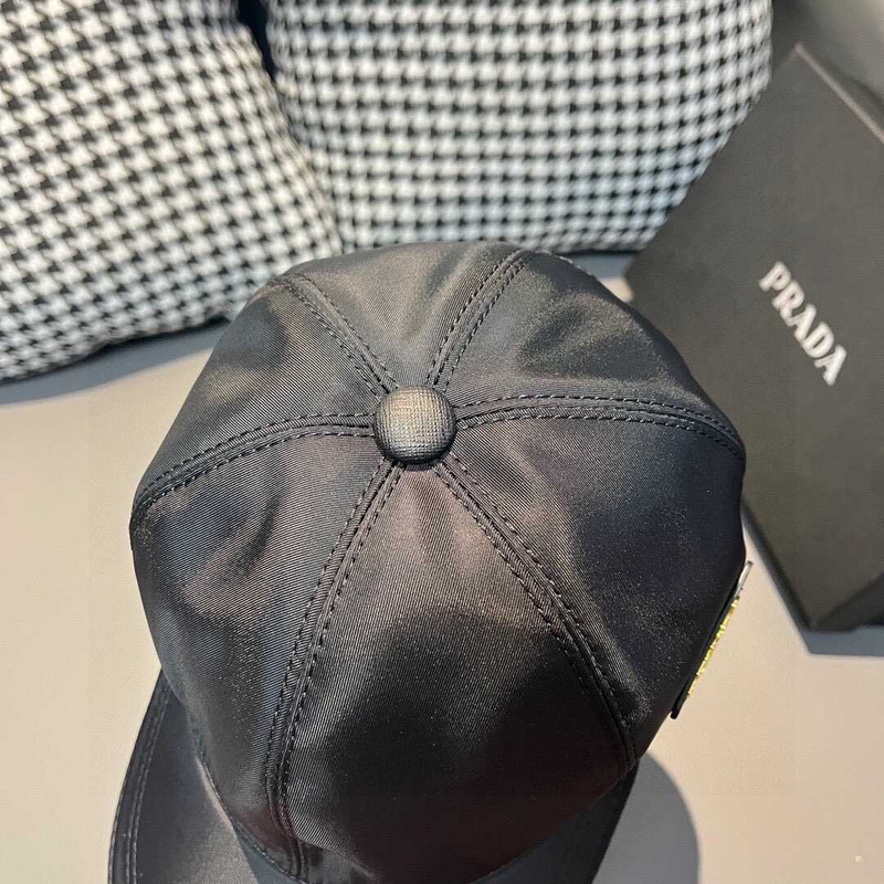 Pra*a re-nylon baseball cap black