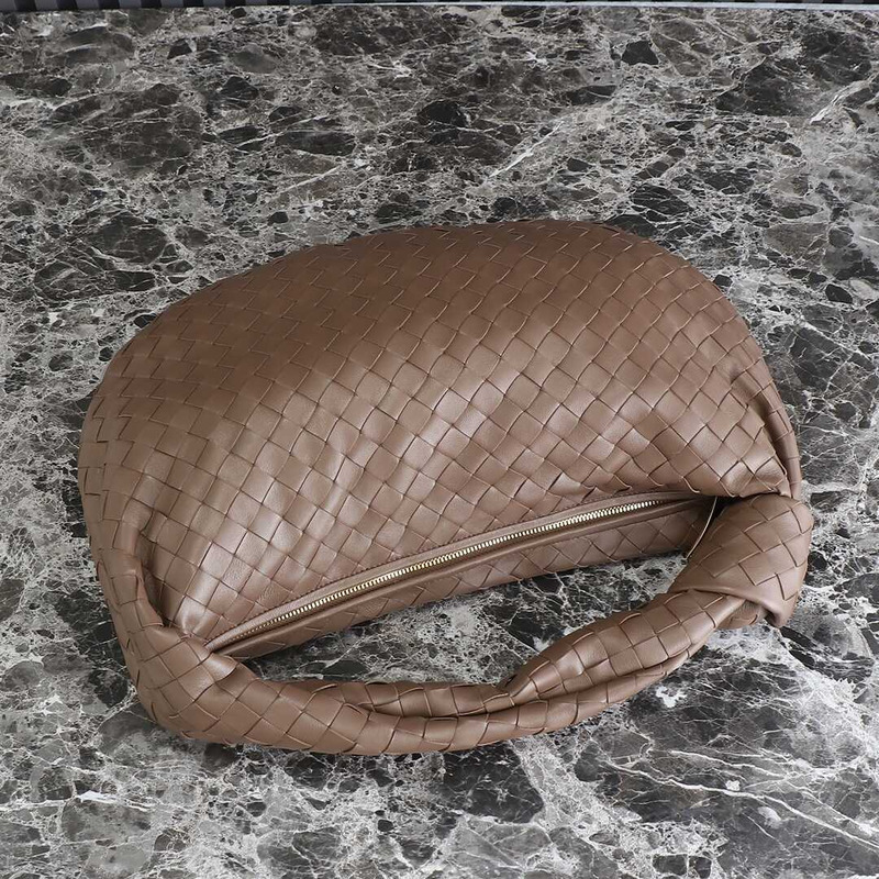 Bo*te*ga ve*ne*ta small jodie intrecciato leather shoulder bag brown