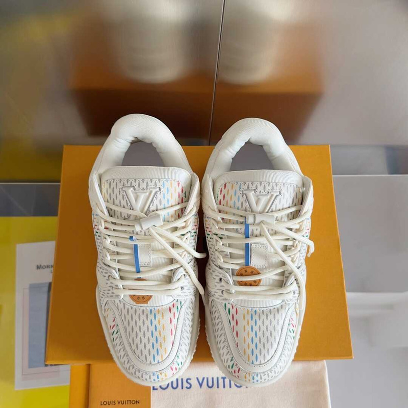 l**is V*t*n trainer maxi sneaker in white