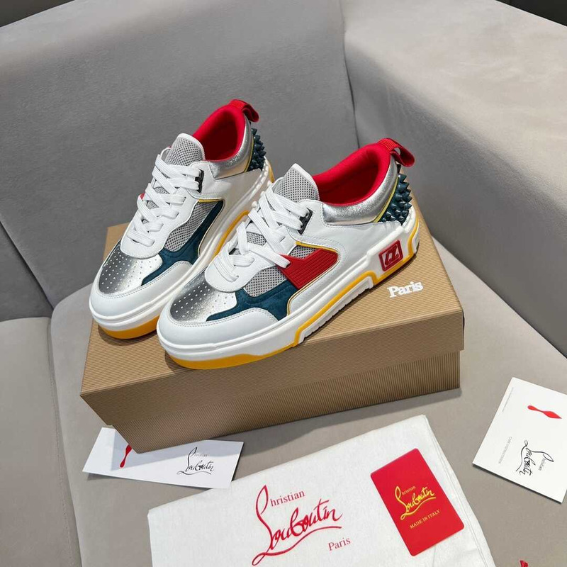 Ch**an louboutin astroloubi lace-up sneakers multicolor