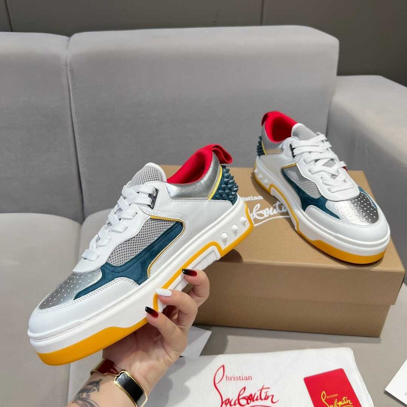 Ch**an louboutin astroloubi lace-up sneakers multicolor