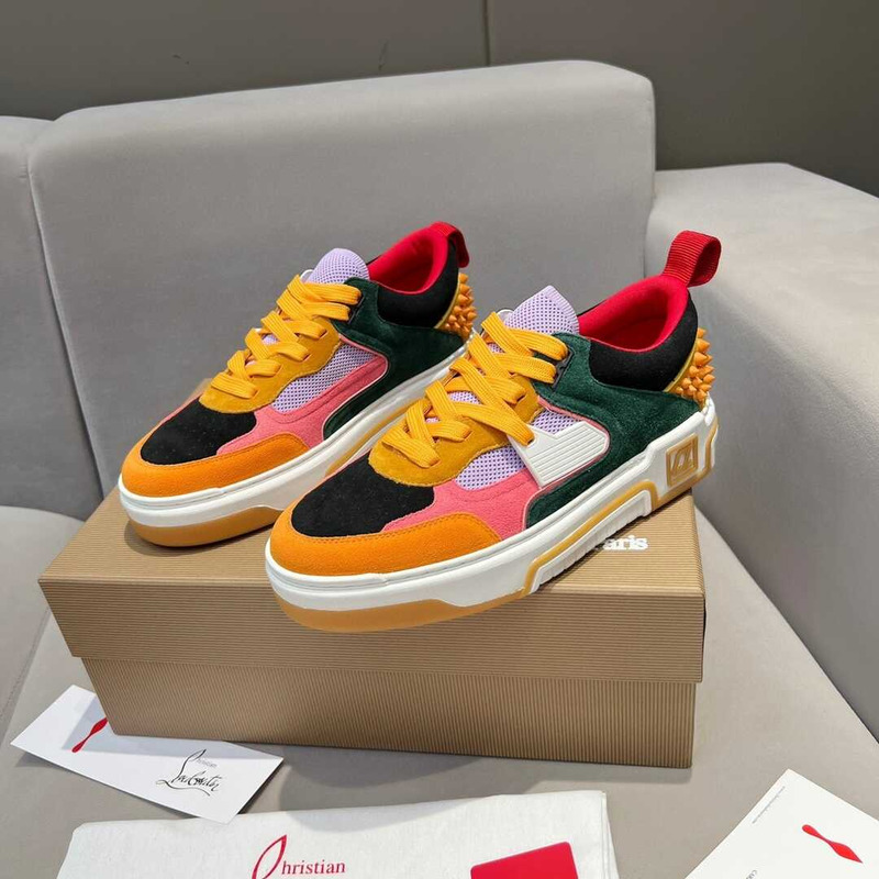 Ch**an louboutin astroloubi lace-up sneakers multicolor