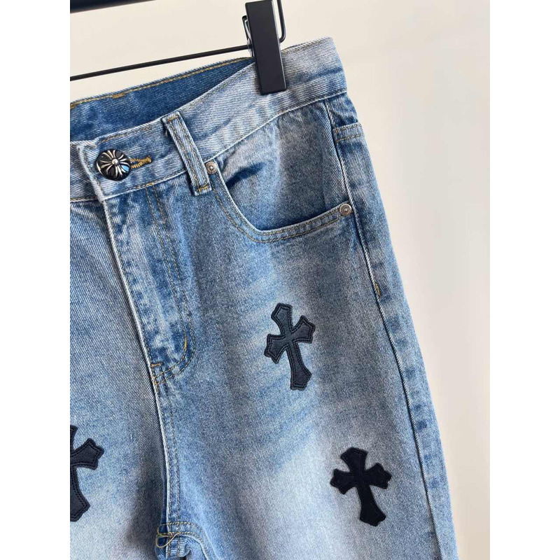 Ch*0me heart logo jeans blue