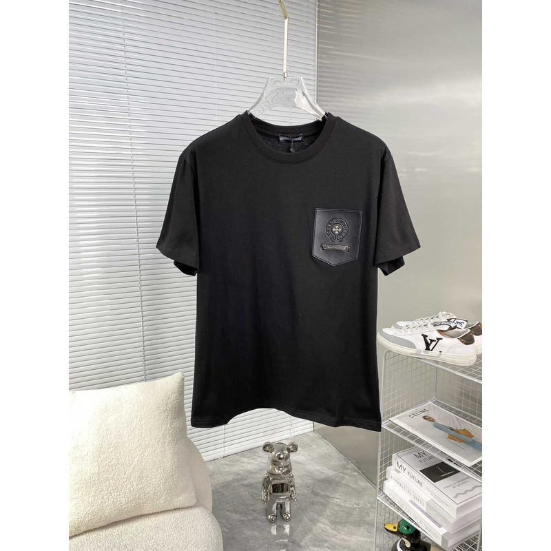 Ch*0me heart cotton t-shirt black
