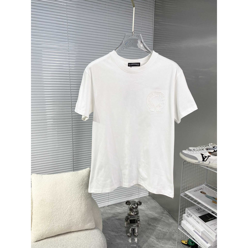 Ch*0me heart embroidered t-shirt white