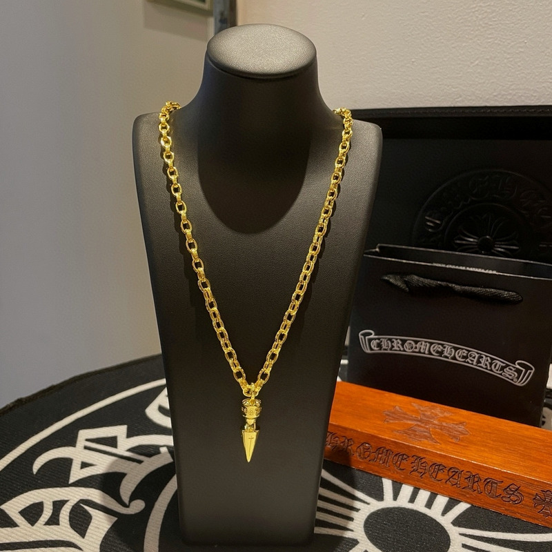 Ch*0me heart necklace gold