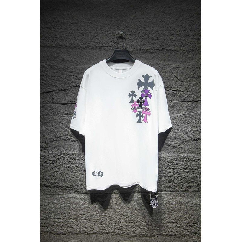 Ch*0me heart logo cotton t-shirt white