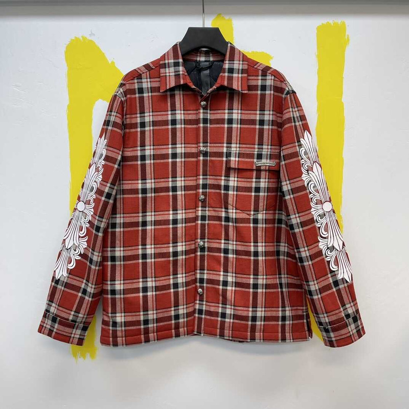 Ch*0me heart long sleeves shirts red