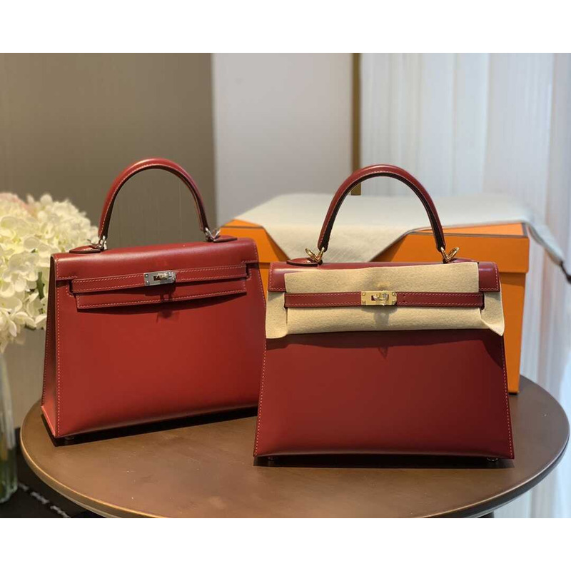 H**mes kelly 28 rouge h sellier sombrero gold hardware red