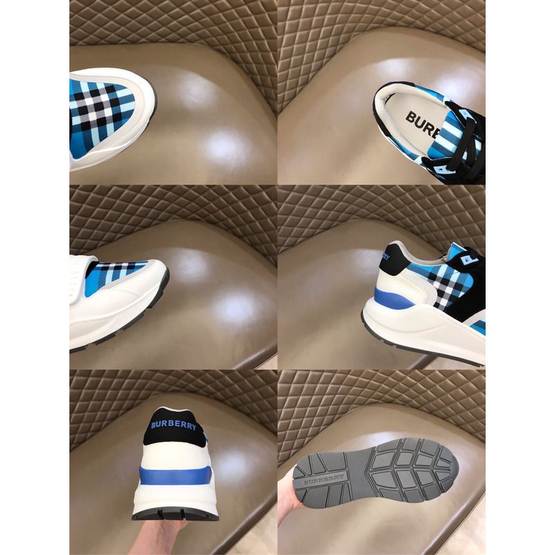 B**rry vintage check suede and leather shoes